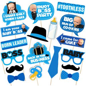 Boss Baby Birthday Photo Booth Props 18 Pieces