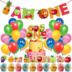 Fruit Theme 1st Birthday Party, Tutti Frutti Party Decorations Fruit First Birthday (PACK OF 37)