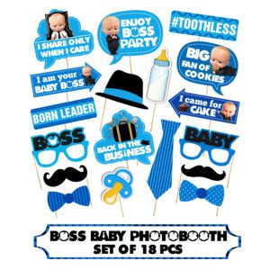 Boss Baby Birthday Photo Booth Props 18 Pieces