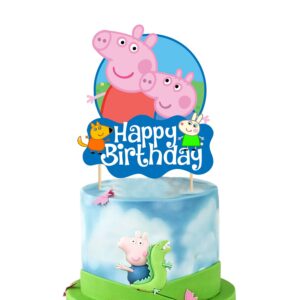Peppa Pig Cake Topper for Birthday ,Cake Topper For Peppa Pig and Kids Cake Topper,Peppa Pig Cake Decoration Pack of 1
