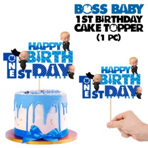 Boss Cake Topper Boy Girl, Baby is One, One Cake Topper, First Birthday Cake Topper Set of 1
