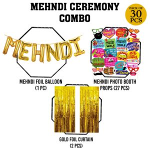 Combo Mehandi Props for Photoshoot ,Marriage Props for Wedding Pack of 30