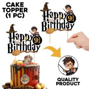 Hari Pottar Happy Birthday Cake Topper Pack of 1