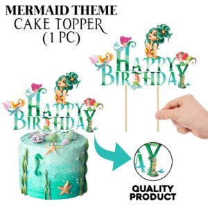 Mermaid Cake Topper Mermaid Party Cake Decoration Pack of 1
