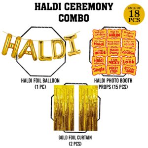 Haldi Ceremony Decoration,Haldi Ceremony Decoration Kit Pack of 18