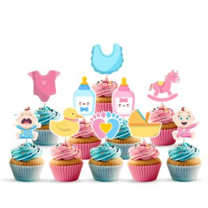 Baby Shower Party Supplies Cupcake Decorations Pack of 10