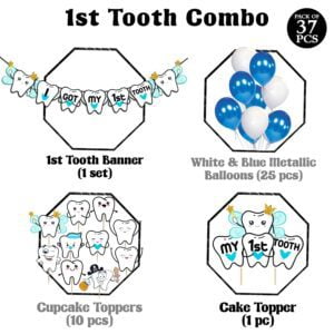 I Got My First Tooth Decoration/First Tooth Decoration pack of 37
