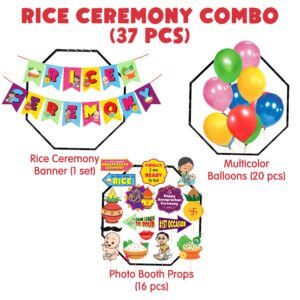 Annaprashan Decoration Items / Rice Ceremony Decorations Items Pack of 16