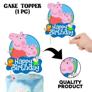 Peppa Pig Cake Topper for Birthday ,Cake Topper For Peppa Pig and Kids Cake Topper,Peppa Pig Cake Decoration Pack of 1