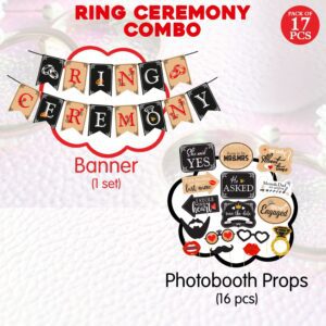 Ring Ceremony Decoration kit Bridal Shower Decorations for Wedding Pack of 17