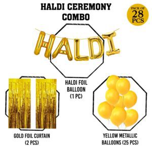 Haldi Ceremony Decoration,Haldi Ceremony Decoration Kit Pack of 28