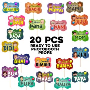 Baby Shower Props for Photoshoot,Photo Booth,Decorations Pack of 20
