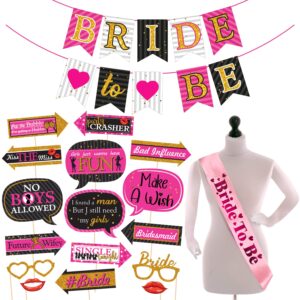 Bachelorette Party Decorations Kit, Bridal Shower Party Supplies  Pack of 18