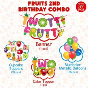Twotti Frutti  2ndBirthday Decorations Set Pack of 37