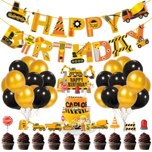 Construction Birthday Party Supplies Dump Truck Birthday Party Decorations Pack of 37