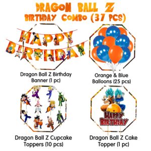 Dragon Ball Z Birthday Party Supplies and Decorations Pack of 37
