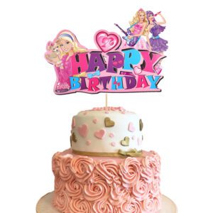 Princess Girl Cake Topper Girls Happy Birthday Cake Toppers,