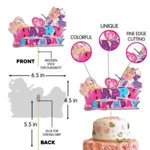 Princess Girl Cake Topper Girls Happy Birthday Cake Toppers,