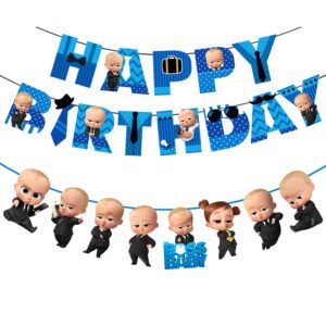 Boss Baby Happy Birthday with Character Bunting Banner (Pack of 2)