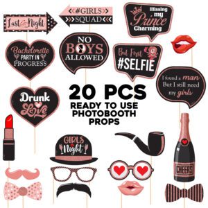Bachelor Party Photo Booth Props – 20 Pieces