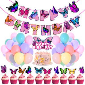 Butterfly Party Decoration Set Butterflies Theme Pack of 37 (Copy)