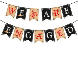 We are Engaged Banner (Pack of 1)