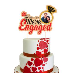 We’re Engaged Cake Topper 1 Pack