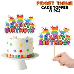 Pop Bubble Cake Topper Birthday Decorations