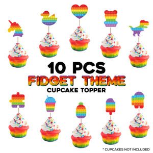 Pop Fidget Cake Topper 10Pcs