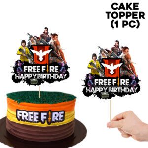 Free Fire Cake Topper Birthday