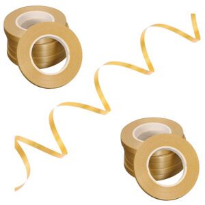 5 Meters Gold Crimped Curling Ribbon Gold 12 Pcs