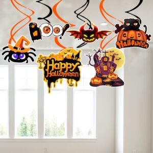 Halloween Haing Swirls for Party 6 Pcs