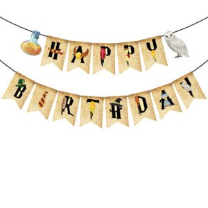Magical Wizard Happy Birthday Banner