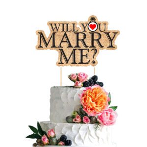 Will You Marry me Cake Topper