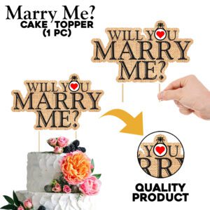 Will You Marry me Cake Topper
