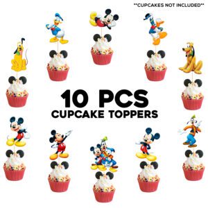 Micky Mouse Cartoon Cupcake Toppers Cake Decoration 10 Pcs