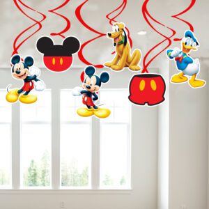 Micky Mouse Hanging Swirls Decorations, 6 Pcs