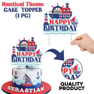 Nautical Cake Topper Birthday Party Decoration