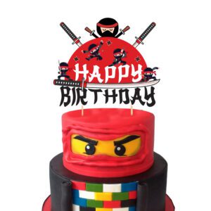 Happy Birthday Cake Decoration Ninja Theme Ninja Cake Topper