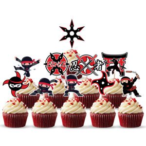 Ninja Cupcake Toppers 10 Pcs