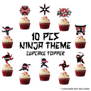 Ninja Cupcake Toppers 10 Pcs