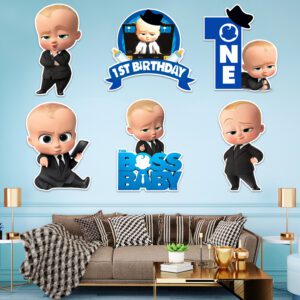 Boss Baby 1st Birthday Cardstock Cutout with Glue Dot (PACK OF 8)