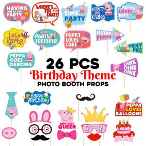 Peppa Pig Props Peppa Pig Party Props 26 Piece