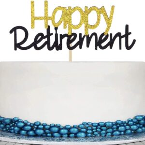 Colorful Happy Retirement Cake Topper