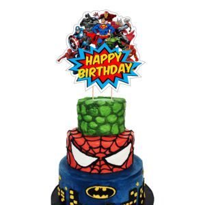 Superhero Cake Topper Birthday Cake Cupcake Decoration