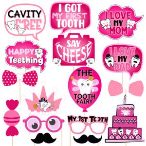 I Got My First Tooth Photo Booth Party Props 16 Pcs