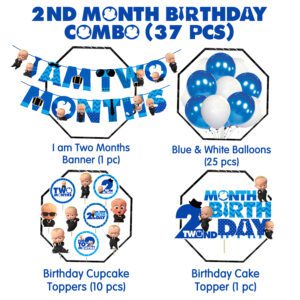 2nd Month Birthday Decoration/I Am Two Month Birthday Decoration (Pack of 37)