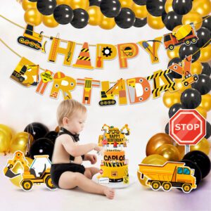 Construction Birthday Party Supplies Banner