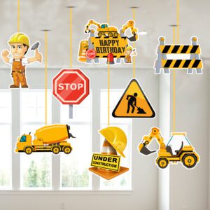 Under Construction Theme Birthday Ceiling Hanging (Pack of 8)