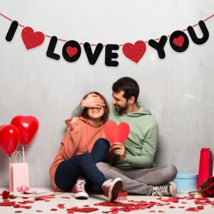 I Love You Banner for Valentines Day Decorations